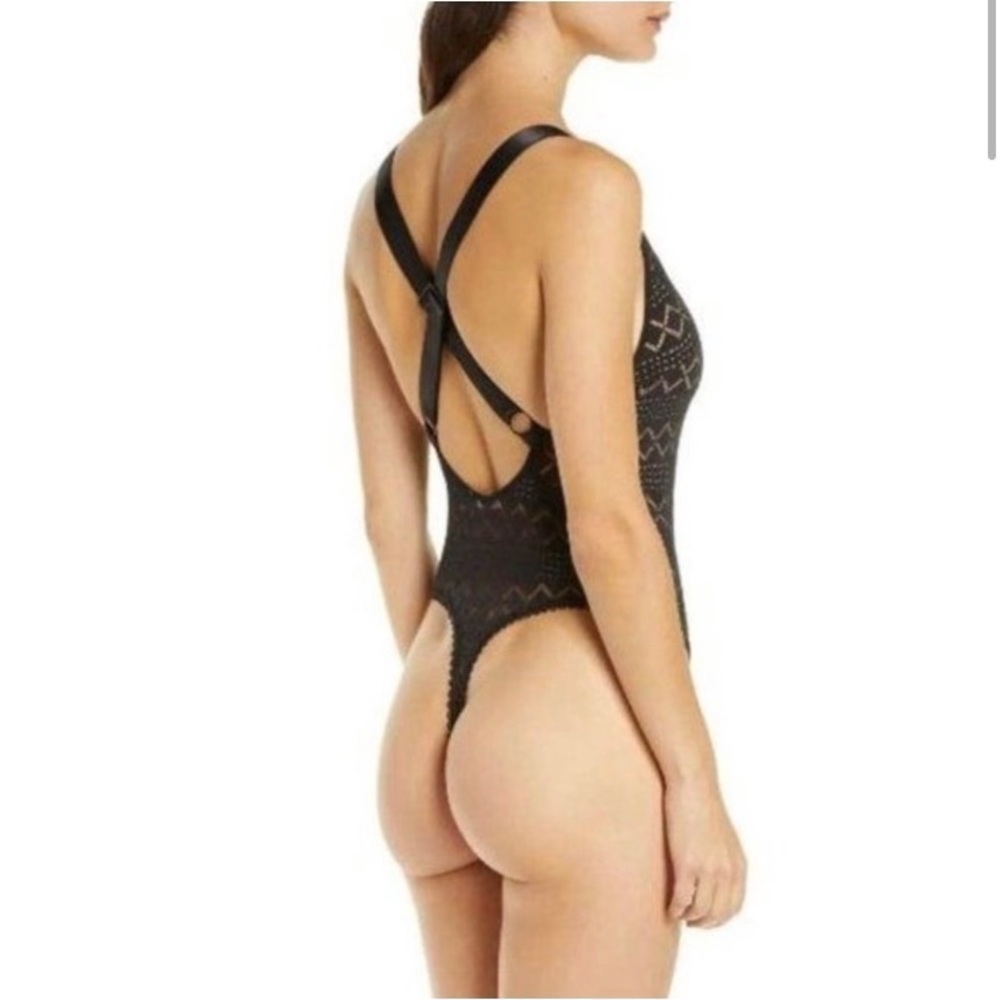 NWT Free People Thank You Never Lace Low Back Bodysuit reg. $68